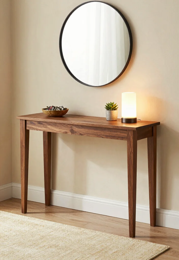 14 Functional Entryway Ideas for Busy Households 15 14 Functional Entryway Ideas for Busy Households 5. Slim Console Table 0