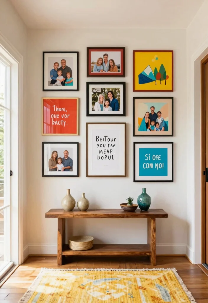 14 Functional Entryway Ideas for Busy Households 28 14 Functional Entryway Ideas for Busy Households 8. Personalized Wall Art 0