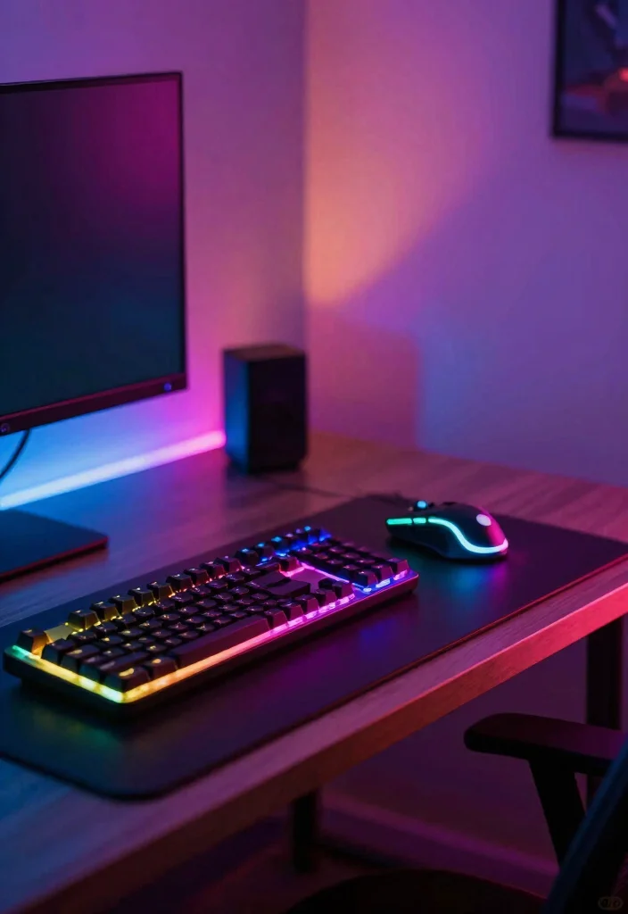 14 Gamer Office Ideas with Immersive Setup Vibes 1 14 Gamer Office Ideas with Immersive Setup Vibes 1. RGB Lighting for Immersive Atmosphere 0