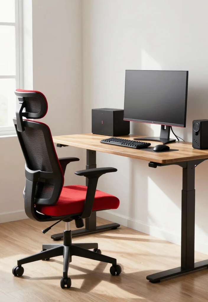 14 Gamer Office Ideas with Immersive Setup Vibes 2 14 Gamer Office Ideas with Immersive Setup Vibes 2. Ergonomic Furniture for Comfort 0