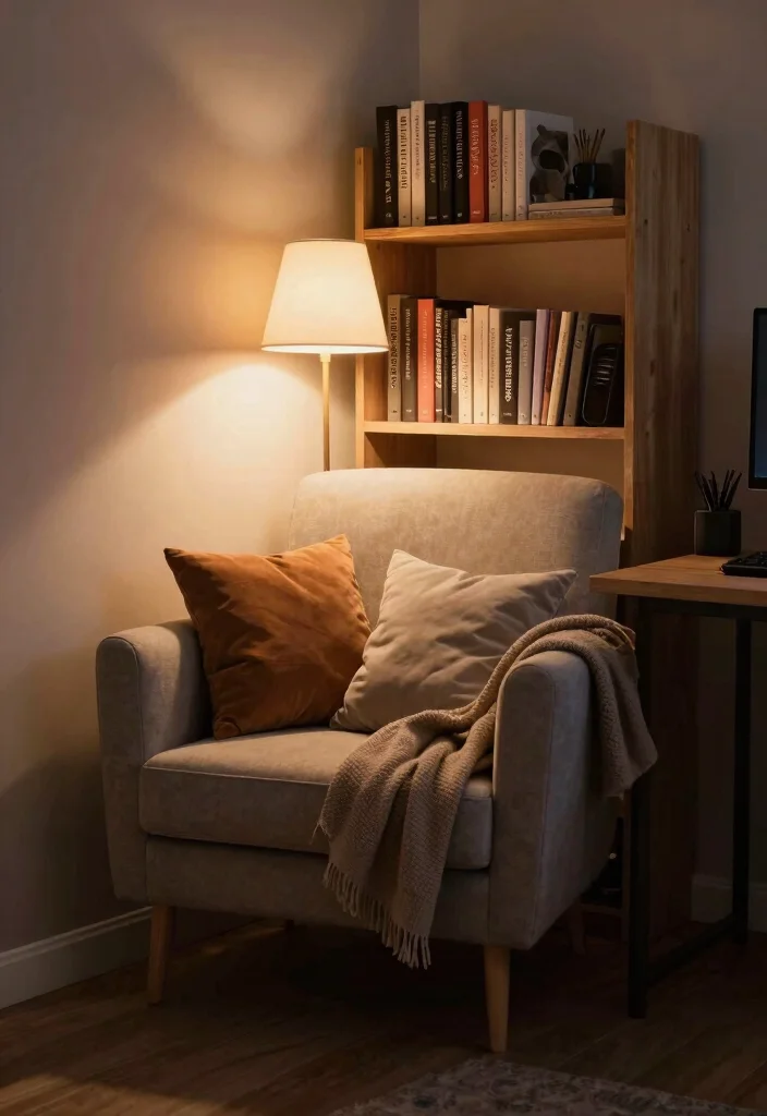 14 Gamer Office Ideas with Immersive Setup Vibes 28 14 Gamer Office Ideas with Immersive Setup Vibes 8. Cozy Reading Nook 0
