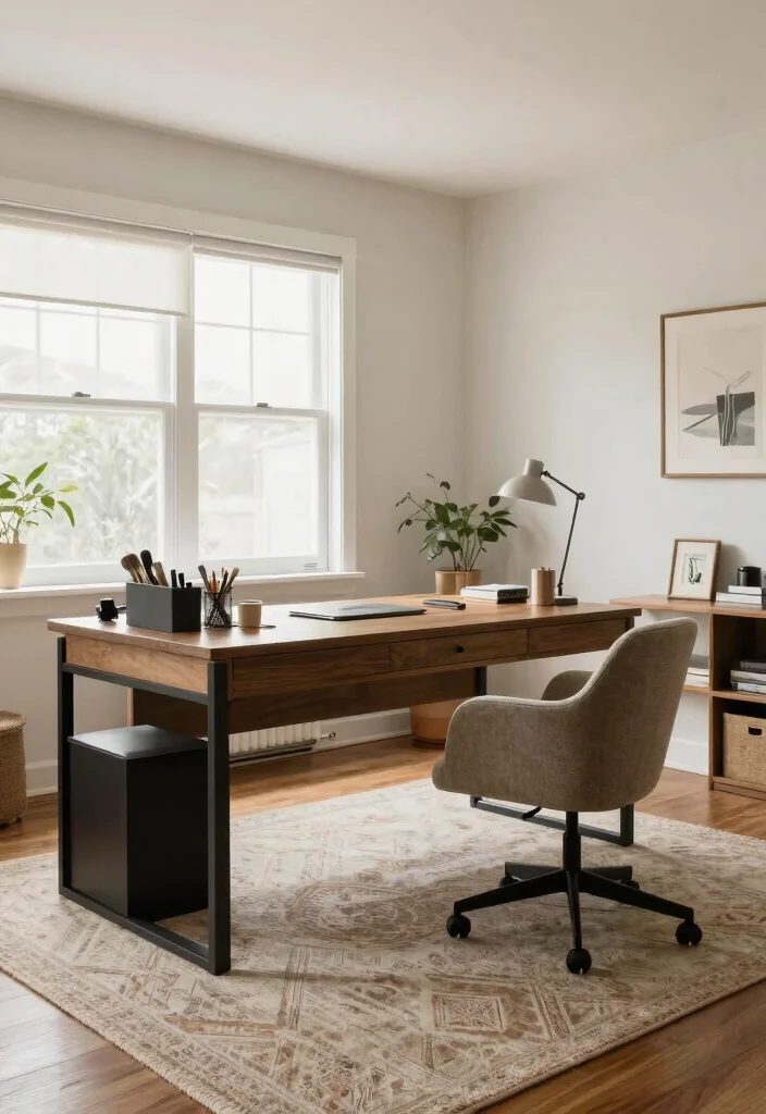 14 Home Office Decorating Ideas for a Finished Look 14. Optimize Your Layout 0