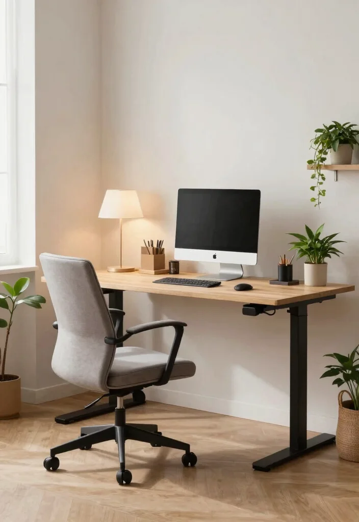 14 Home Office Decorating Ideas for a Finished Look 9. Choose Ergonomic Furniture 0