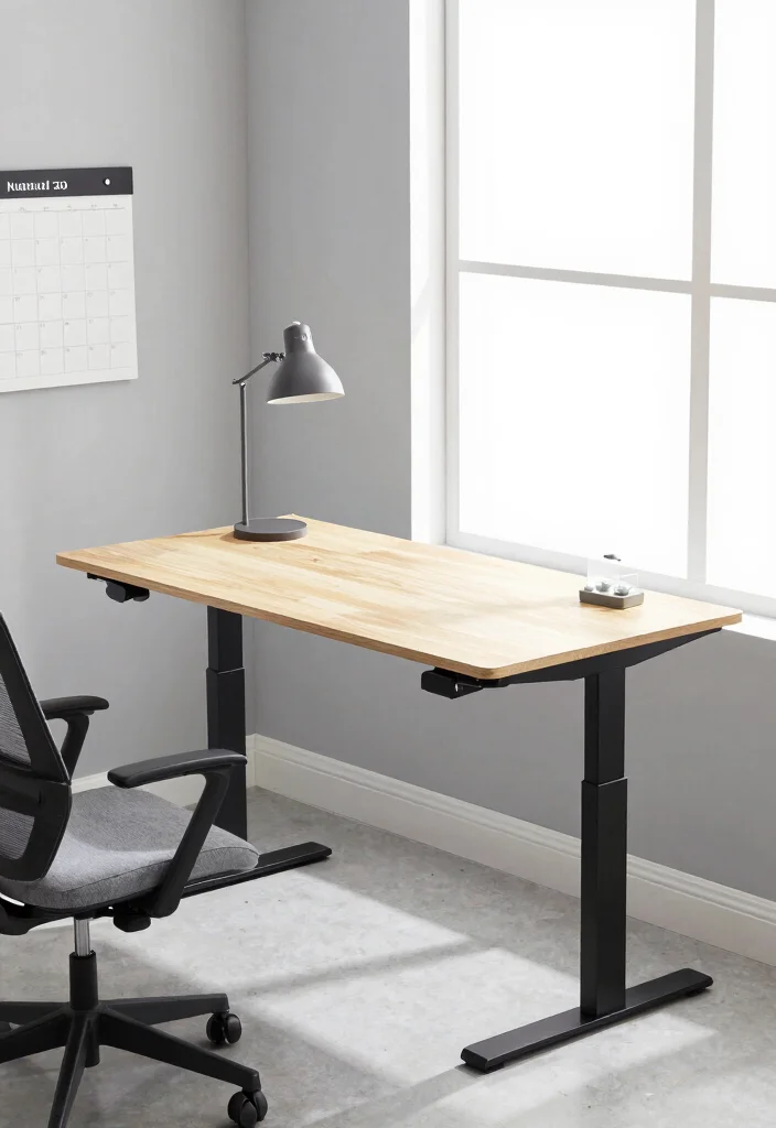 14 Home Office Standing Desk Ideas for Healthier Workdays 1 14 Home Office Standing Desk Ideas for Healthier Workdays 1. Minimalist Adjustable Standing Desk 0