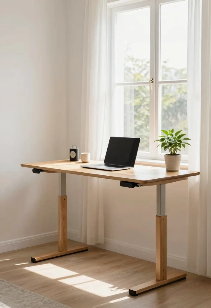 14 Home Office Standing Desk Ideas for Healthier Workdays 51 14 Home Office Standing Desk Ideas for Healthier Workdays 11. Standing Desk with a View 0