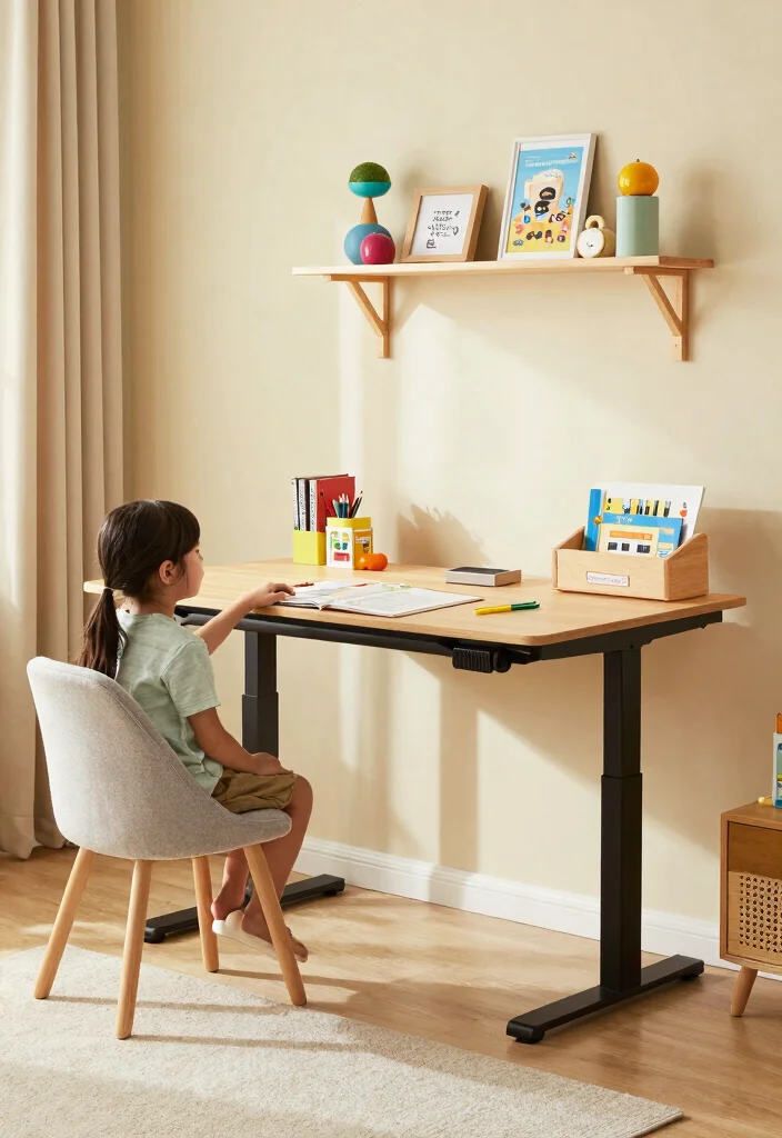 14 Home Office Standing Desk Ideas for Healthier Workdays 64 14 Home Office Standing Desk Ideas for Healthier Workdays 14. Family Friendly Standing Desk 0