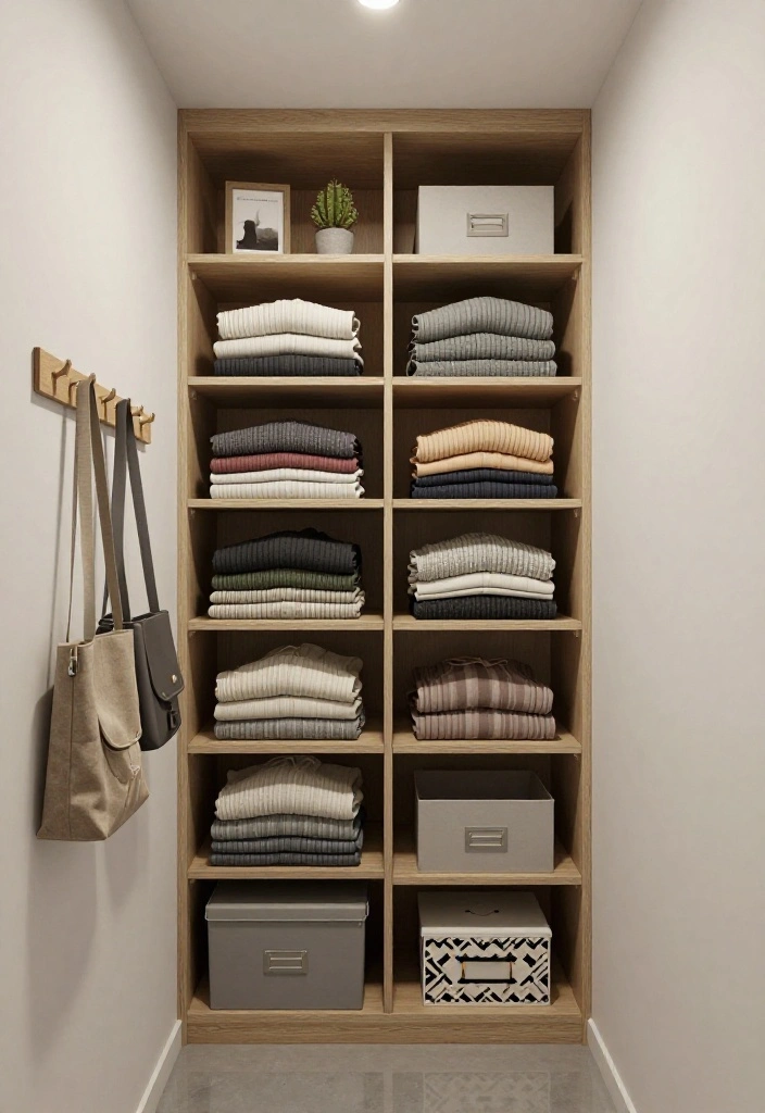 14 Ideas Para Closet Pequeños for Small Rooms That Feel Organized 1 14 Ideas Para Closet Pequeos for Small Rooms That Feel Organized 1. Use Vertical Space with Shelves 0
