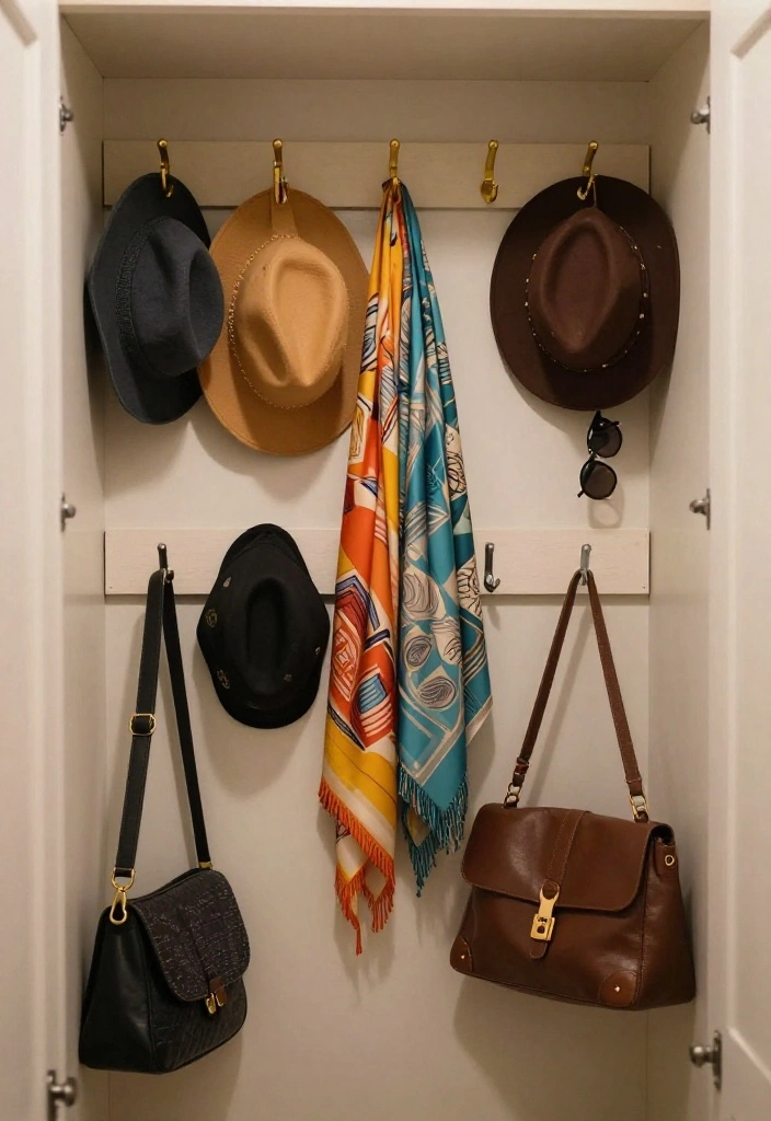 14 Ideas Para Closet Pequeños for Small Rooms That Feel Organized 26 14 Ideas Para Closet Pequeos for Small Rooms That Feel Organized 6. Incorporate Hooks for Accessories 0