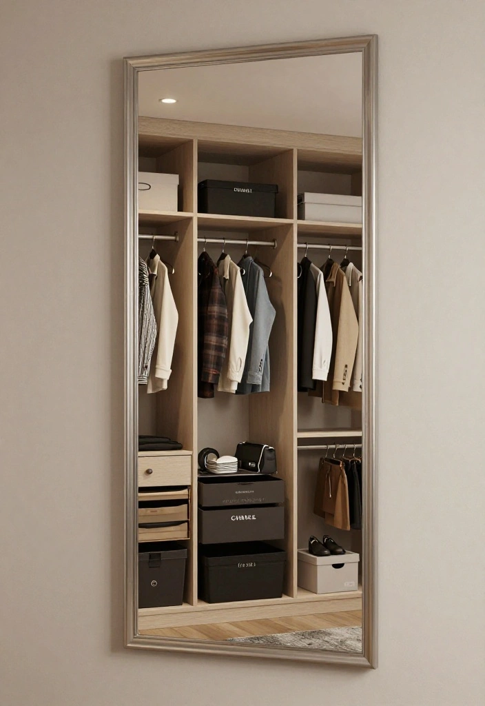 14 Ideas Para Closet Pequeños for Small Rooms That Feel Organized 48 14 Ideas Para Closet Pequeos for Small Rooms That Feel Organized 8. Add a Full Length Mirror 0