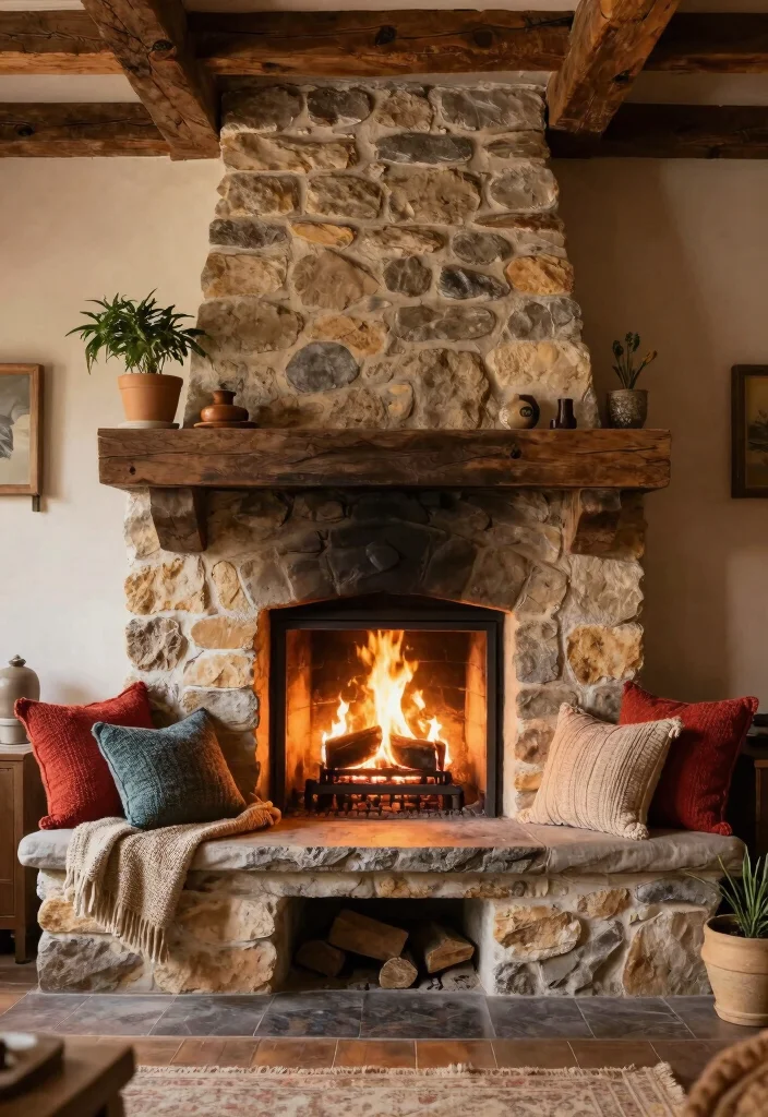 14 Inglenook Fireplace Ideas with Built In Cozy Seating 1 14 Inglenook Fireplace Ideas with Built In Cozy Seating 1. Rustic Stone Inglenook with Deep Bench 0