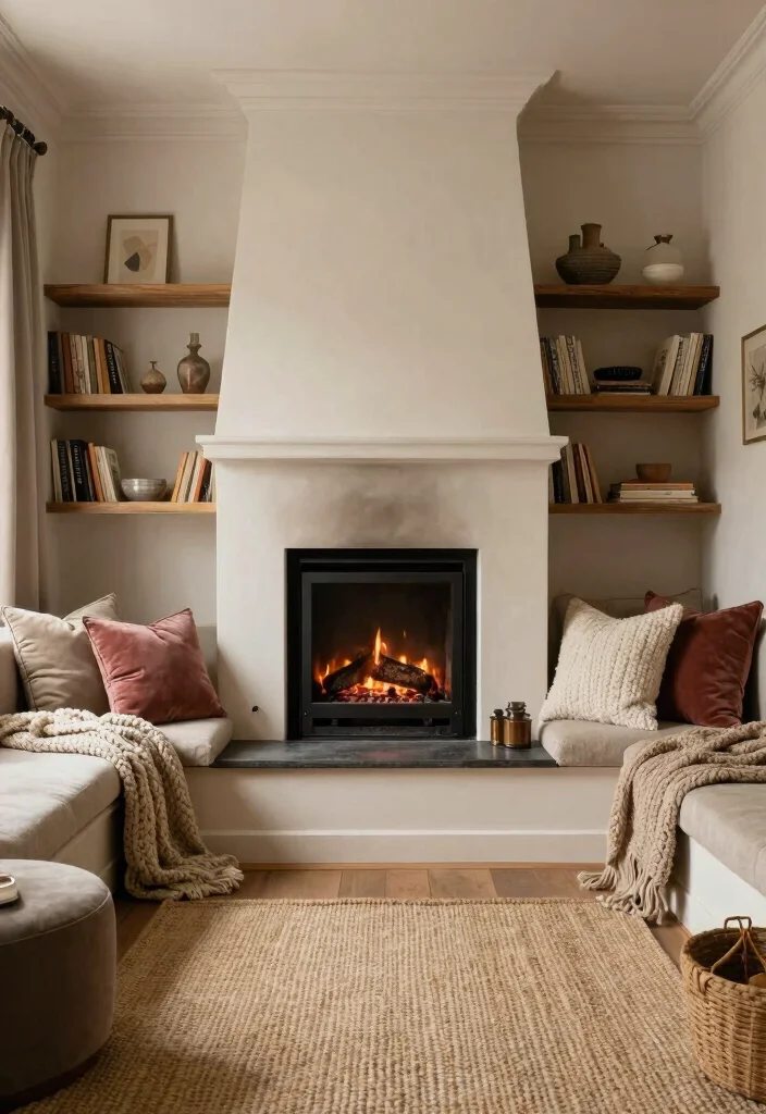 14 Inglenook Fireplace Ideas with Built In Cozy Seating 62 14 Inglenook Fireplace Ideas with Built In Cozy Seating 12. Textured Fabrics for Added Comfort 0