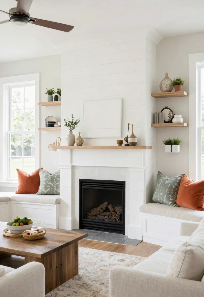 14 Inglenook Fireplace Ideas with Built In Cozy Seating 2 14 Inglenook Fireplace Ideas with Built In Cozy Seating 2. Modern Farmhouse Inglenook with Built in Seating 0
