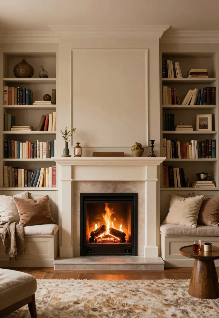 14 Inglenook Fireplace Ideas with Built In Cozy Seating 39 14 Inglenook Fireplace Ideas with Built In Cozy Seating 9. Built in Bookshelf Inglenook 0