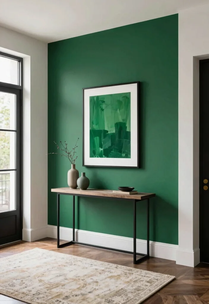 14 Large Foyer Entryway Ideas with Grand First Impressions 2. Use Color for Impact 0