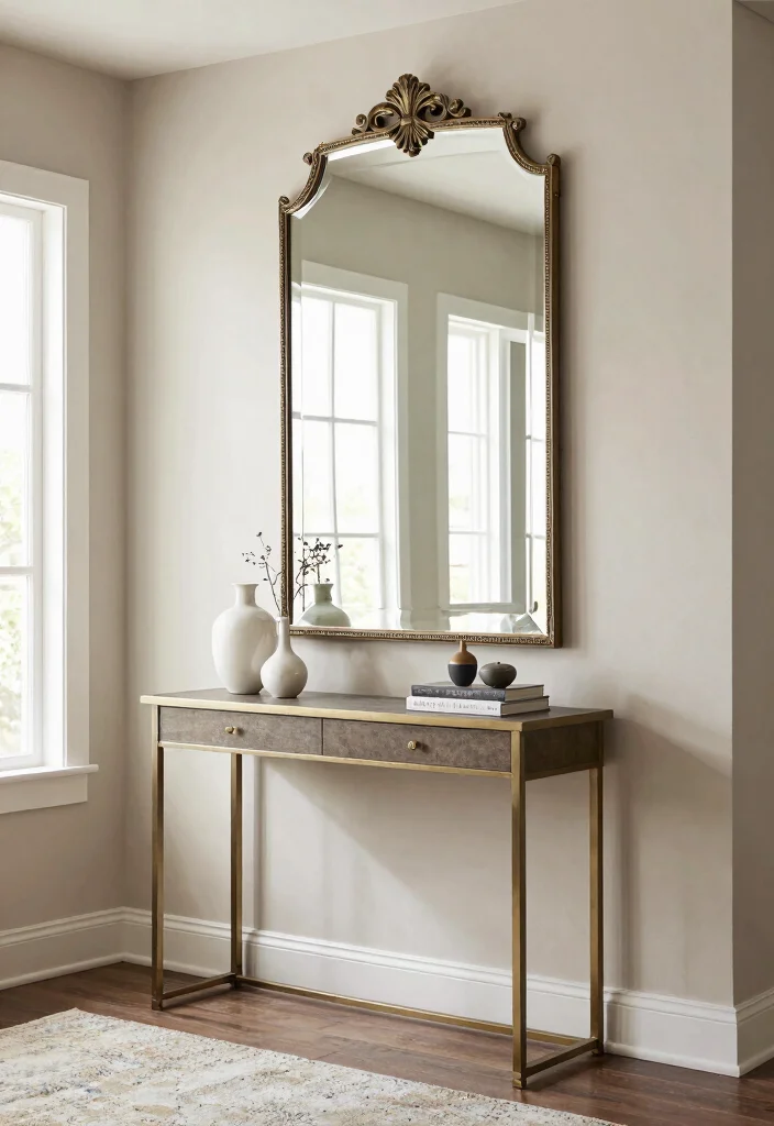 14 Large Foyer Entryway Ideas with Grand First Impressions 5. Incorporate Mirrors 0