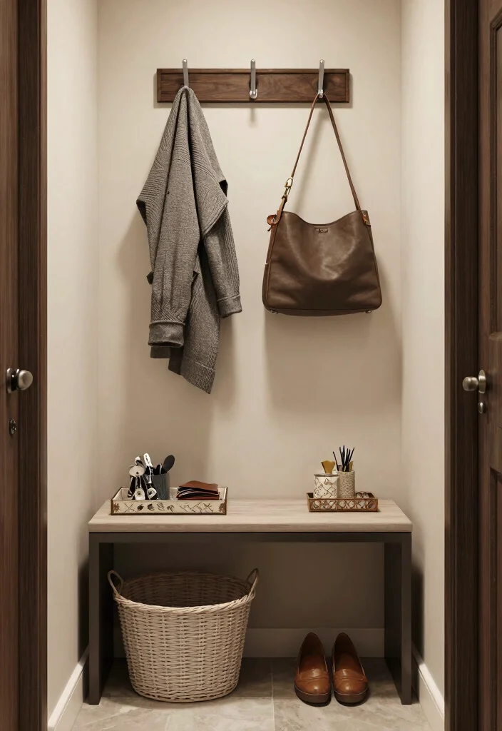 14 Long Narrow Entryway Ideas That Feel Balanced 6. Designate a Drop Zone 0