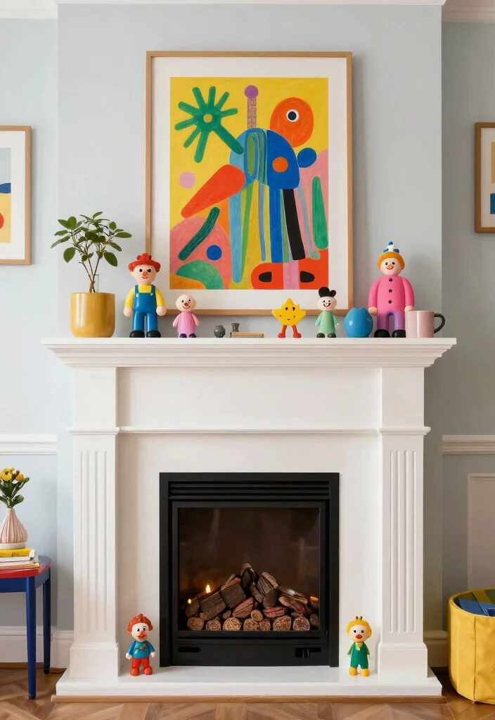 14 Mantle Decorating Ideas for Every Season 14. Whimsical Themes 0
