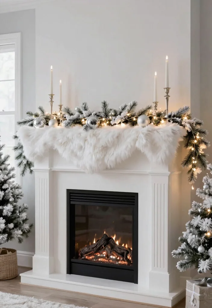14 Mantle Decorating Ideas for Every Season 2. Winter Wonderland 0