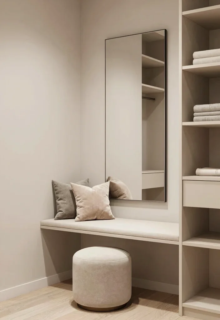 14 Mini Walk-In Closet Ideas for Small Spaces with Smart Layouts 2 14 Mini Walk In Closet Ideas for Small Spaces with Smart Layouts 2. Multi Functional Furniture 0