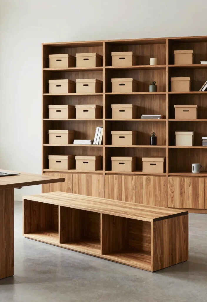 14 Minimalist Home Office Ideas with Clean Visual Calm 63 14 Minimalist Home Office Ideas with Clean Visual Calm 13. Smart Storage Solutions 0