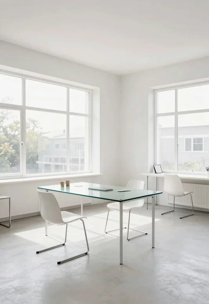 14 Minimalist Home Office Ideas with Clean Visual Calm 49 14 Minimalist Home Office Ideas with Clean Visual Calm 9. Open Layout 0