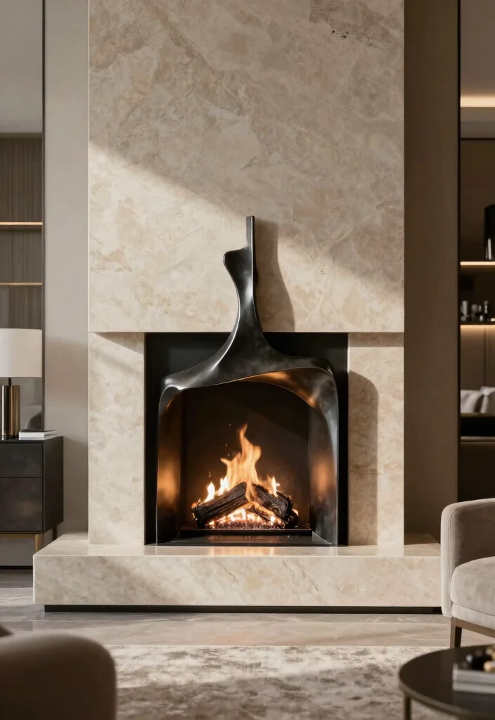 14 Modern Corner Fireplace Ideas for Clean Contemporary Homes 10. Sculptural Fireplaces 0