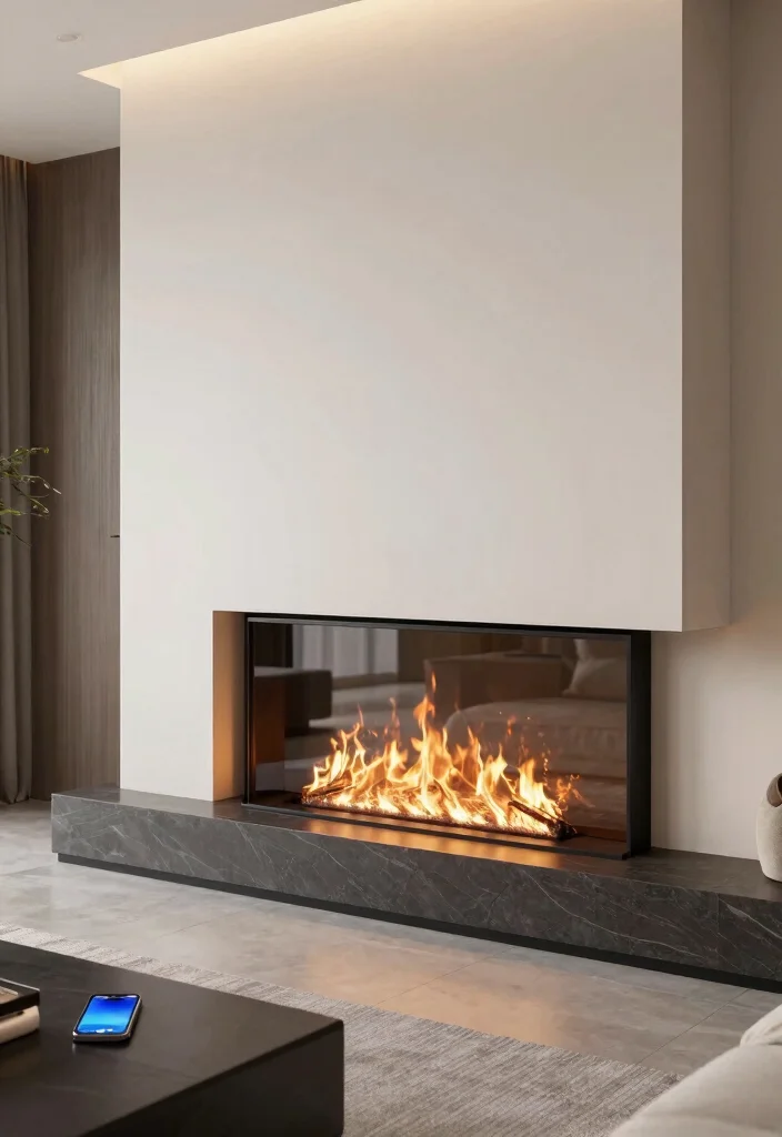 14 Modern Corner Fireplace Ideas for Clean Contemporary Homes 12. Smart Fireplaces 0
