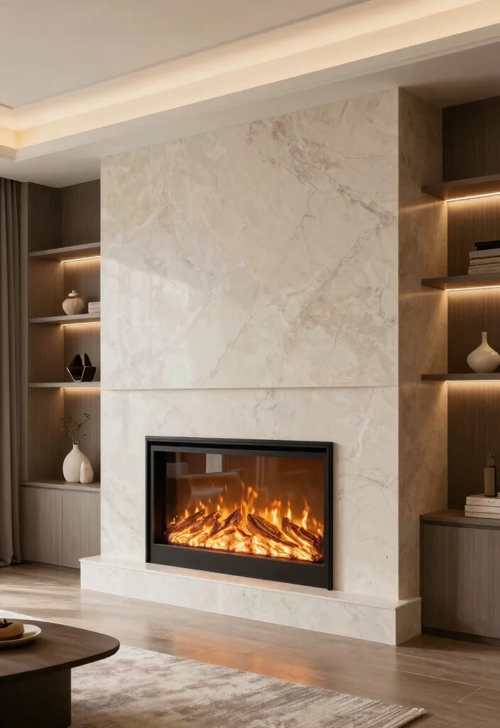 14 Modern Electric Fireplace Ideas for Sleek Interiors 8. Custom Built Electric Fireplaces 0