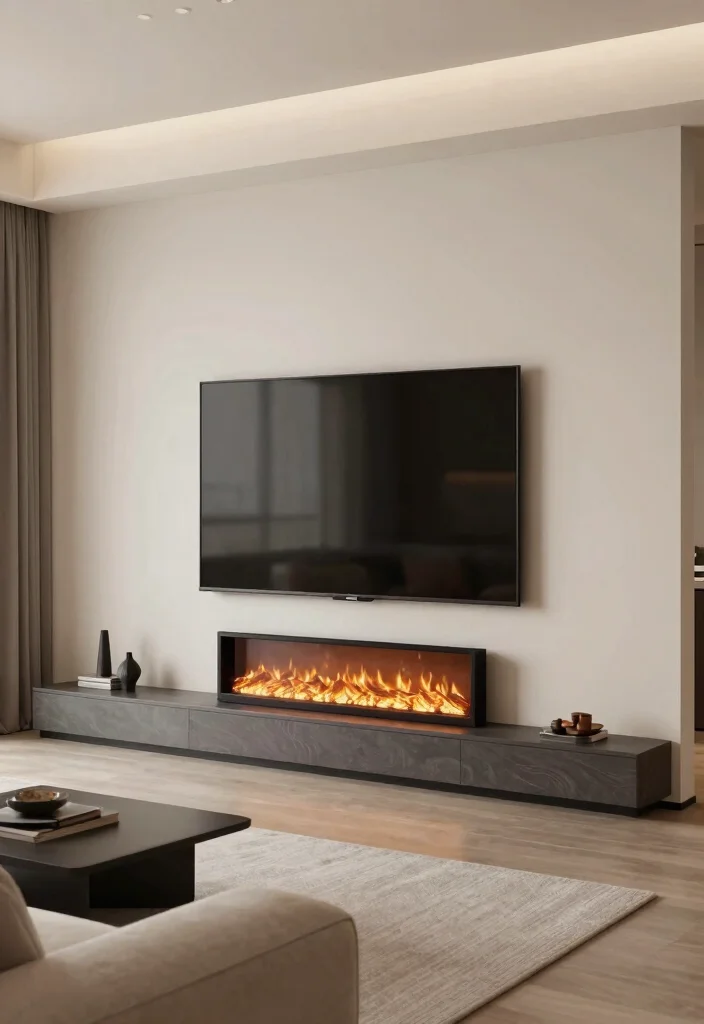 14 Modern Electric Fireplace Ideas for Sleek Interiors 9. Wall Mounted Electric Fireplaces 0