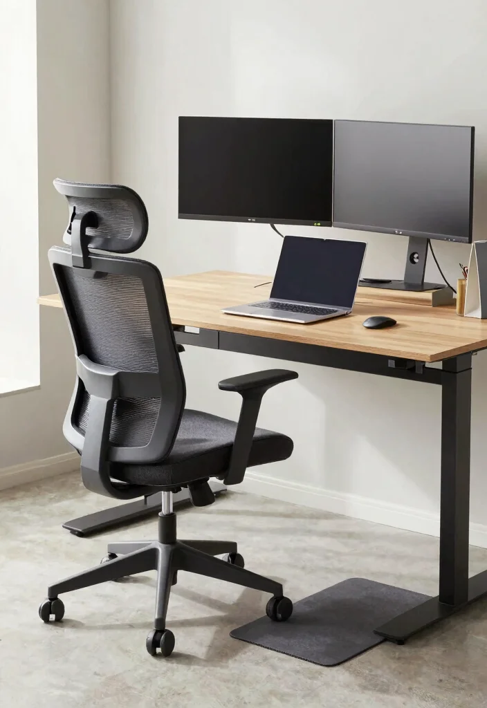 14 Modern Home Office Ideas with Clean Functional Layouts 4. Ergonomic Furniture Health Meets Comfort 0