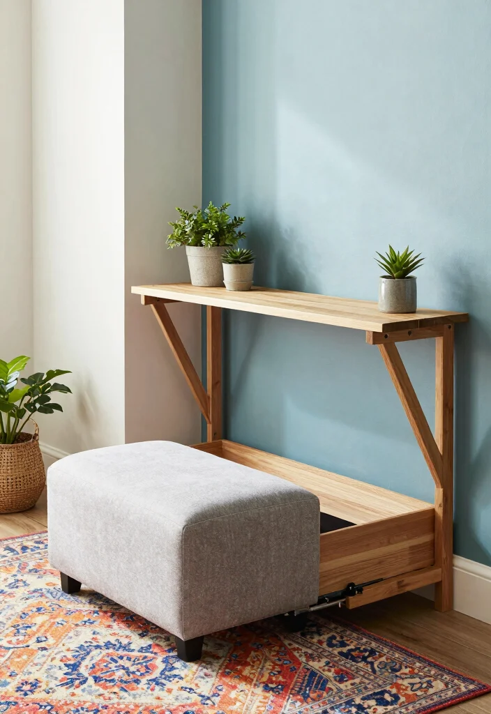 14 Mudroom Entryway Garage Ideas for High Traffic Homes 3. Multi Functional Furniture 0