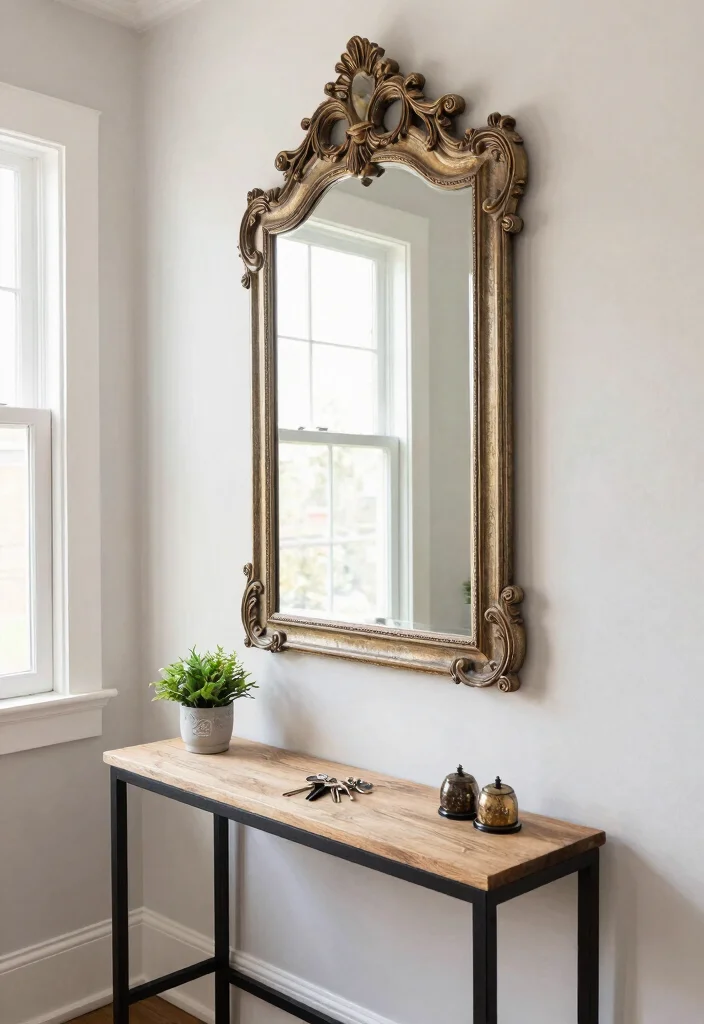 14 Mudroom Entryway Garage Ideas for High Traffic Homes 8. Large Mirrors to Create Depth 0