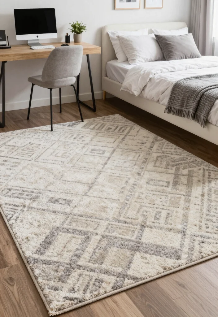 14 Office and Spare Bedroom Ideas for Dual Purpose Living 11. Use Multi Functional Rugs 0