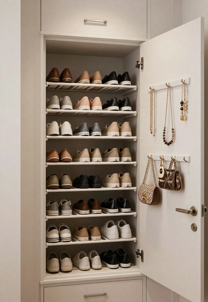 14 Small Space Closet Ideas That Stay Tidy Without Feeling Cramped 41 14 Small Space Closet Ideas That Stay Tidy Without Feeling Cramped 11. Utilize Closet Door Space 0