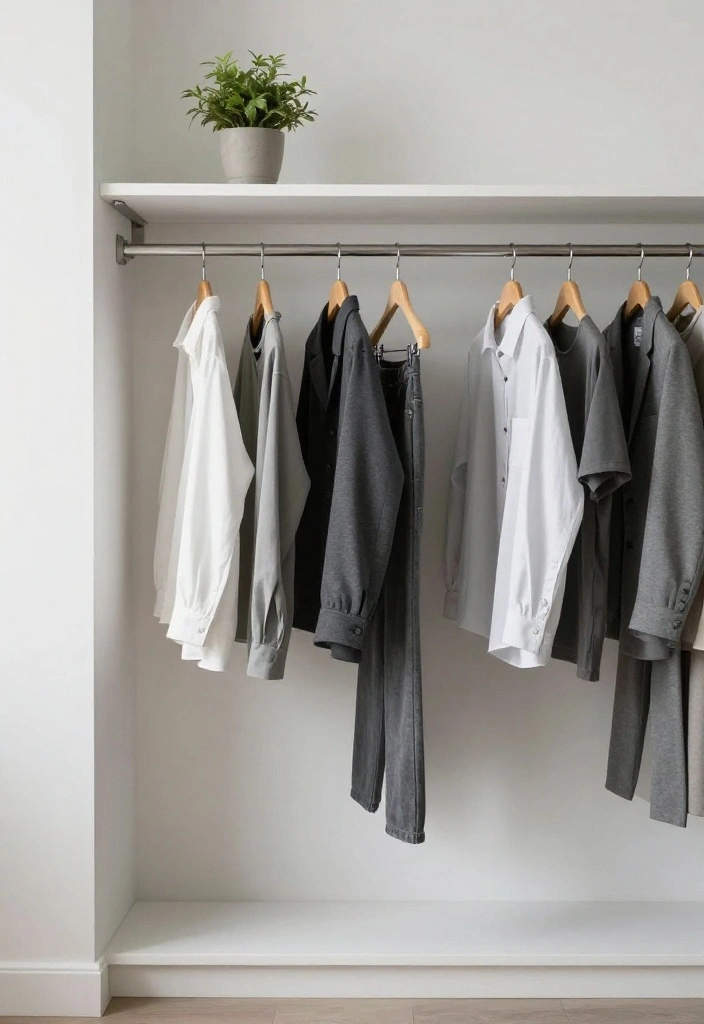 14 Small Space Closet Ideas That Stay Tidy Without Feeling Cramped 64 14 Small Space Closet Ideas That Stay Tidy Without Feeling Cramped 14. Embrace Minimalism 0
