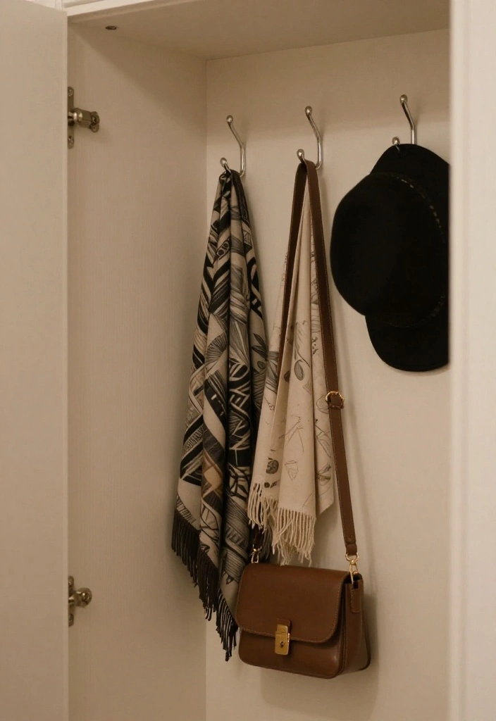 14 Small Space Closet Ideas That Stay Tidy Without Feeling Cramped 27 14 Small Space Closet Ideas That Stay Tidy Without Feeling Cramped 7. Use Hooks for Accessories 0