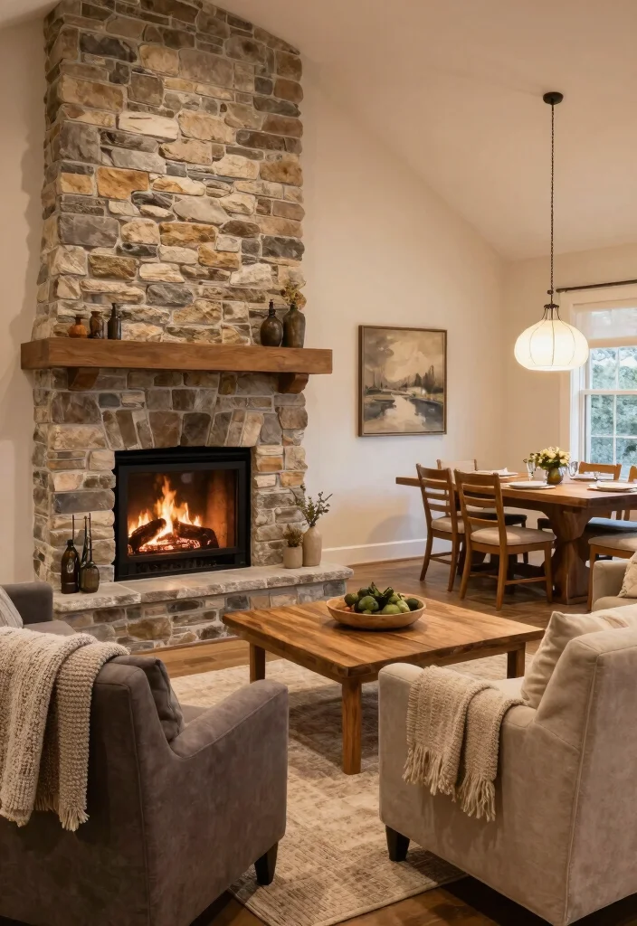 14 Two Sided Fireplace Ideas for Open Concept Spaces 50 14 Two Sided Fireplace Ideas for Open Concept Spaces 10. Open Hearth Design 0