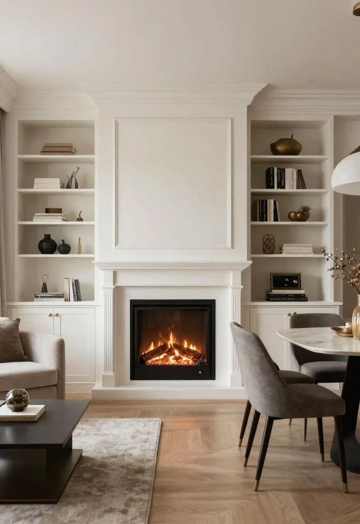 14 Two Sided Fireplace Ideas for Open Concept Spaces 51 14 Two Sided Fireplace Ideas for Open Concept Spaces 11. Custom Built In Fireplace 0