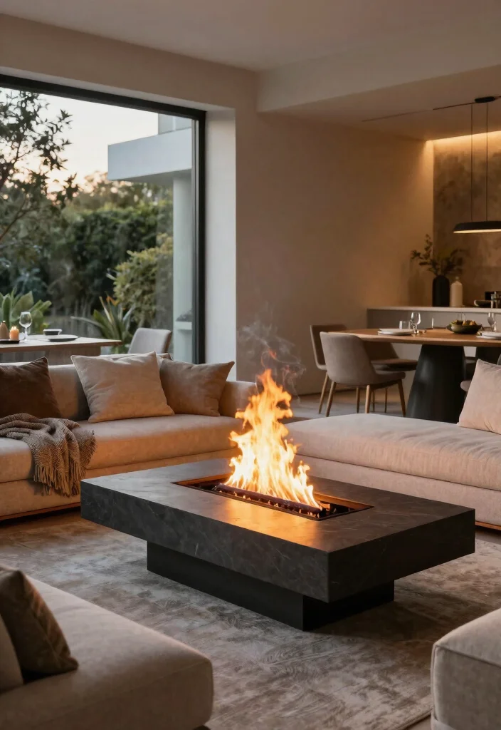 14 Two Sided Fireplace Ideas for Open Concept Spaces 38 14 Two Sided Fireplace Ideas for Open Concept Spaces 8. Two Sided Fire Bowl 0