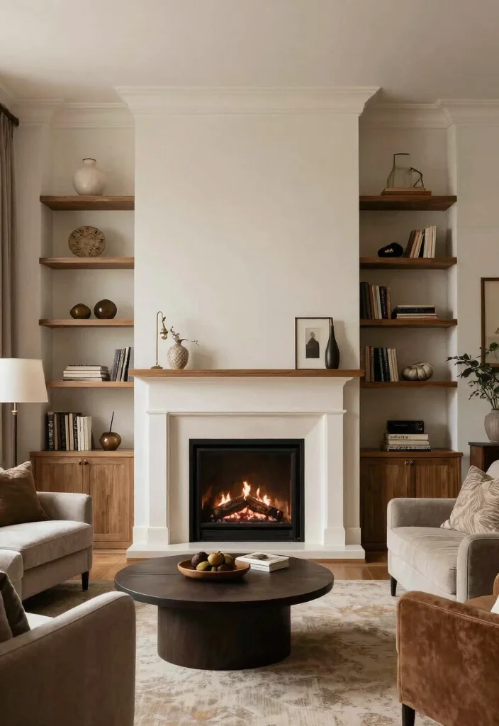 14 Two Story Fireplace Ideas with Dramatic Vertical Design 10. The Multifunctional Dual Purpose 0