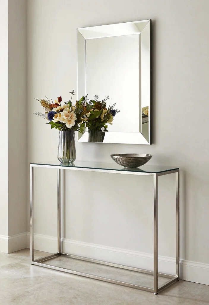 14 Two Story Foyer Entryway Ideas with Dramatic Scale 29 14 Two Story Foyer Entryway Ideas with Dramatic Scale 9. Elegant Console Tables 0