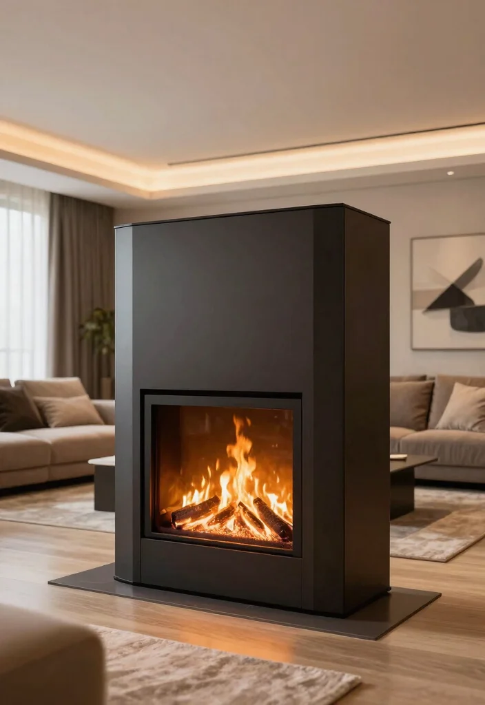 14 Ventless Gas Fireplace Ideas for Easy Installation 10. Multi Sided Ventless Fireplaces 0