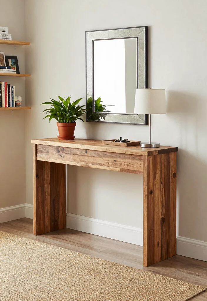 14 Wide Entryway Ideas That Make a Strong First Impression 1. Stylish Console Tables 0