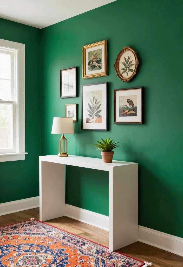 14 Wide Entryway Ideas That Make a Strong First Impression 2. Bold Color Choices 0