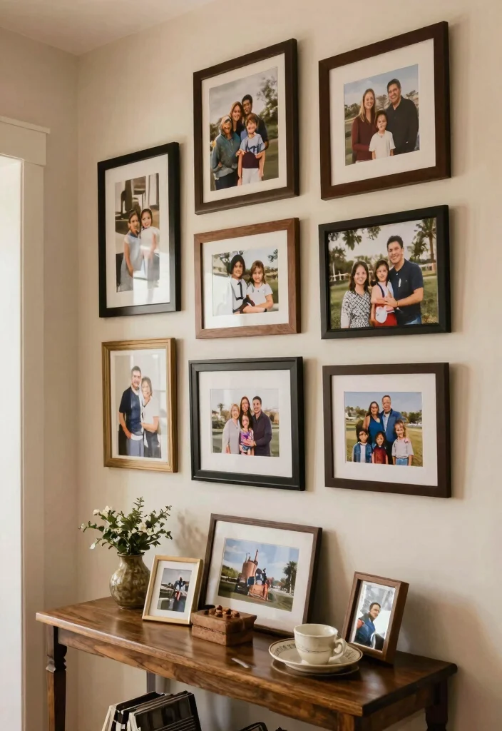 14 Wide Entryway Ideas That Make a Strong First Impression 8. Personalized Decor 0
