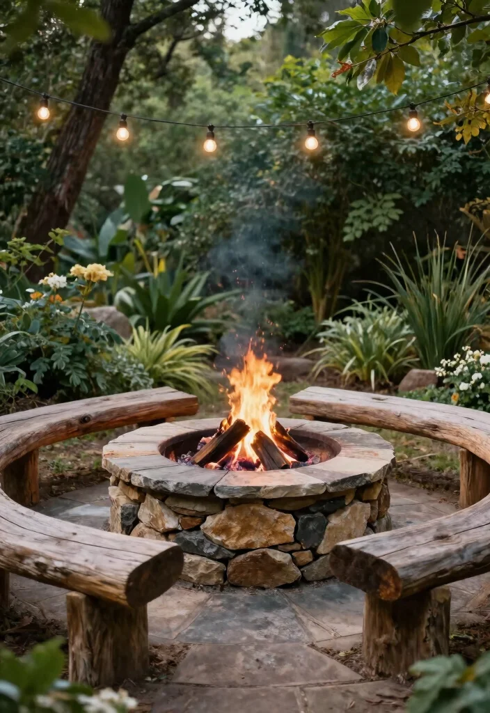 16 Backyard Fireplace Ideas for Outdoor Gathering Spaces 1 16 Backyard Fireplace Ideas for Outdoor Gathering Spaces 1. Sustainable Stone Fire Pit 0