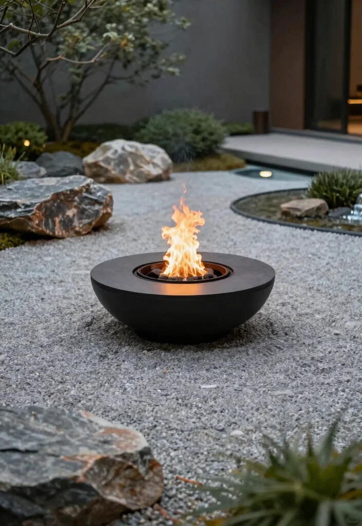 16 Backyard Fireplace Ideas for Outdoor Gathering Spaces 64 16 Backyard Fireplace Ideas for Outdoor Gathering Spaces 14. Zen Garden Fire Pit 0