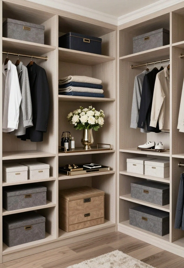 16 Bedroom Walk In Closet Ideas with Boutique Style Storage 16. Thoughtful Accessories 0