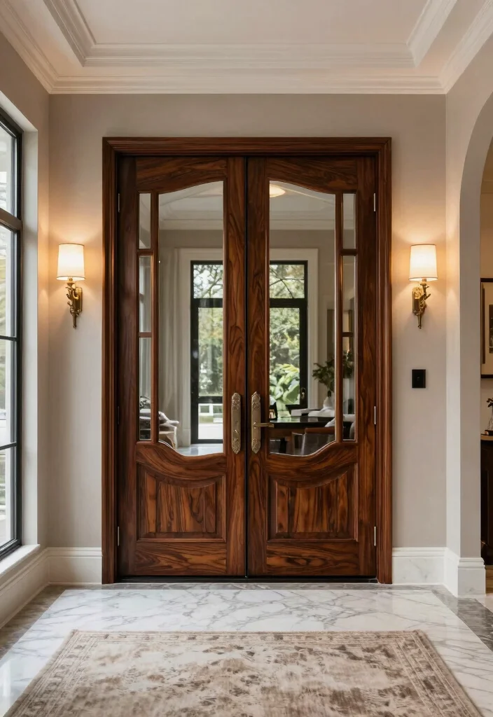 16 Elegant Entryway Ideas Luxury Homes Will Love 1. Grand Double Doors 0