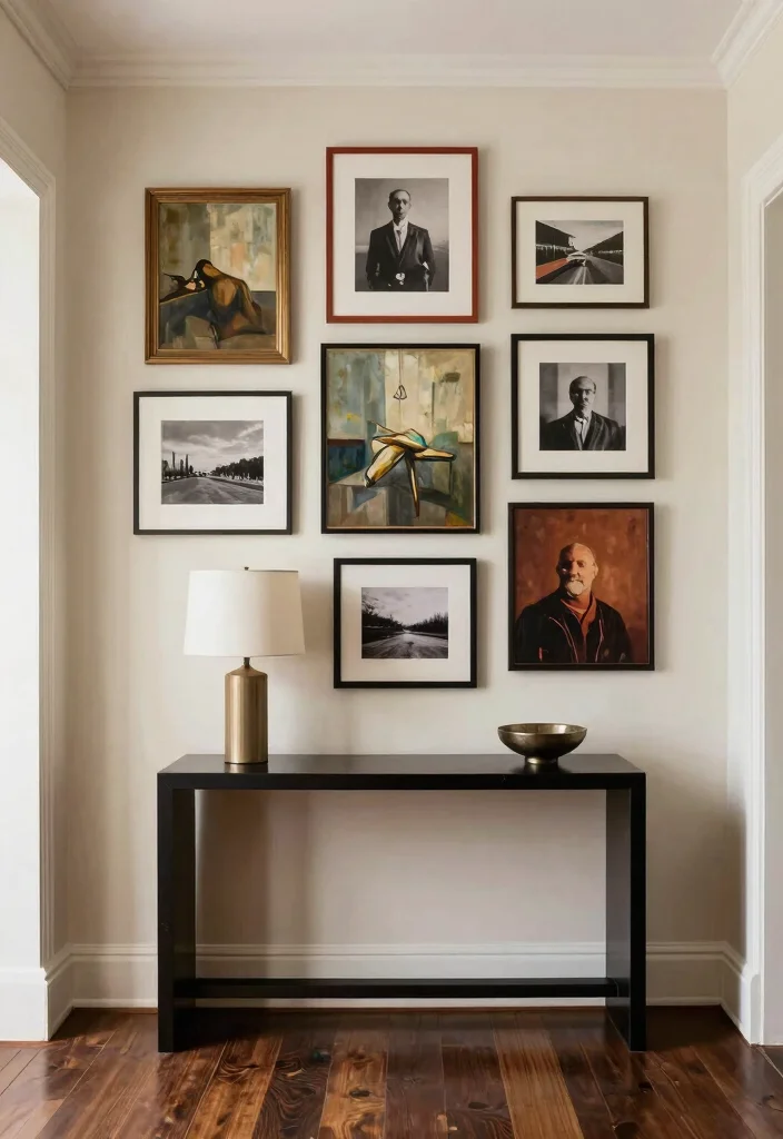 16 Elegant Entryway Ideas Luxury Homes Will Love 4. Artistic Wall Decor 0